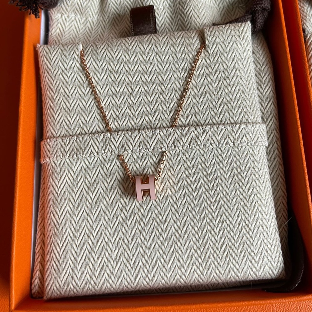 Authentic Hermès Mini Pop H Necklace